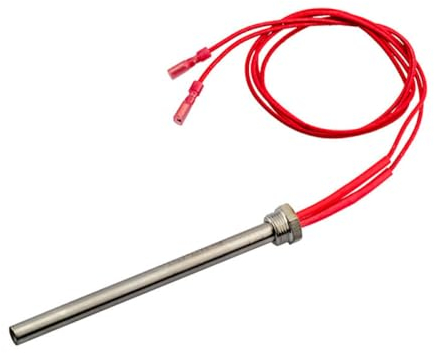 tooloflife Elemento riscaldante per stufa a pellet di legno, 220 V, 300 W, per dispositivo di riscaldamento, 140 mm di lunghezza, filettatura M16 e passo 1, 5 mm