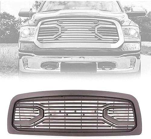 Auto Front Kühlergrille für Dodge RAM 1500 2009 2010 2011 2012,Frontgrills Kühlergrill Frontstoßstange Radiator Kühlergrille Mittelnetz Grilles