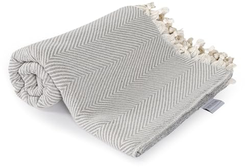 Meri-Home Tagesdecke 150 x 200 cm Kuscheldecke Sofa Überwurfdecke, Bett Überwurf Decke Tagesdecken Sofadecke Leichte Couch Wohndecke (150 x 200 Grau)