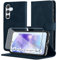Byvuwiay Cover per Samsung Galaxy A55 5G, Slot per Schede, Chiusura Magnetica, Premium PU Pelle Portafoglio Custodia per Samsung Galaxy A55 5G, Blu