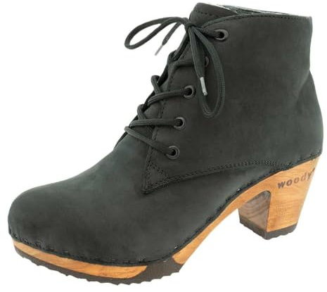 woody Damen Anne Clog Ankle Boots, Nero, 38 EU