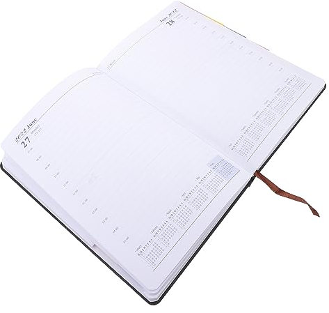 Parliky 1 Stück 2022 Kalenderbuch Zeitplan-Notizblock Bürokalender Agenda Notizblock Hausplanbuch schülerkalender kalender für Heimplanbuch Zeitmanagement-Notizblock Papier Grey