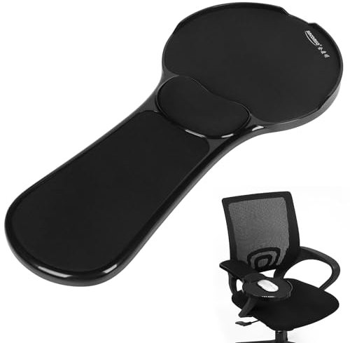 Pxoerzy Ergonomic Arm Rest Mouse Pads for Chairs, Upgrade Adjustable Chair arm Mouse pad, Gaming Covers for Elbows and Forearms Pressure Relief,Mouse pad Chair Attachment