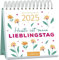 Heute ist mein Lieblingstag - Mini-Wochenkalender 2025 - arsEdition-Verlag - Tischkalender zum Aufstellen für Freude und Inspiration an jedem Tag - 11,5 cm x 12,5 cm