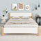 Einzelbett Mit Rahmen Aus Kiefernholz, Modernes Massivholzbett Mit Kopf- Und Fußteil Aus MDF, Geeignet Für Schlafzimmer, Wohnung, Büro (matratze Nicht Im Lieferumfang Enthalten)(Size:140 * 200cm)