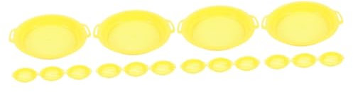 Mipcase 4 Set Setaccio Minerario Attrezzo per Cercare Oro Setaccio per Filtrare Minerali Setaccio Sporco Drenare Coppa del Filtro per Il Mio Padella A Rete Portatile Plastica 4 Pezzi * 4