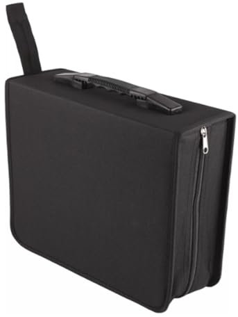 CD Case Disc Carry Case 520 Disc Capacity Holder Protector CD DVD Portable Travel CD Wallet Protective Zipper Car CD DVD Storage Wallet Bag