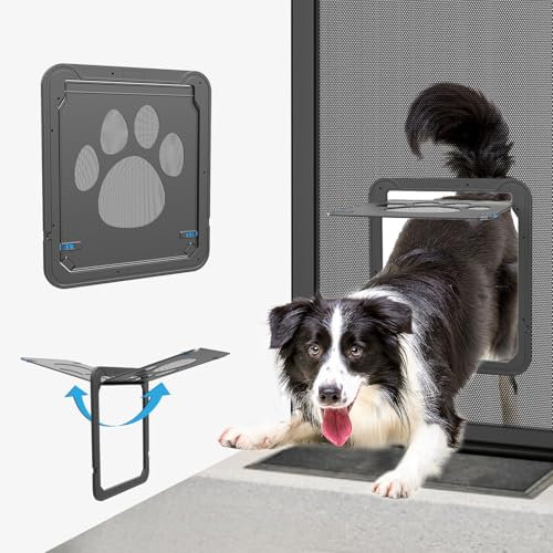 NAMSAN Zanzariera per animali domestici, con calamita per cani, per porta zanzariera, chiudibile a chiave, per cani