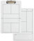 Tableau blanc – Porte-bloc d'entraînement de pickleball portable et simple | Grand tableau effaçable pour l'entraînement et la stratégie de jeu, accessoires durables pour la pratique quotidienne et