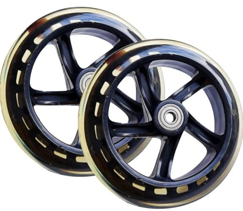 Elektrische Roller - 2 -Pieces -Ersatz 145/180/200 -mm -Trolley, ruhige mit Lagern | Ersatzreifen Skat, feste Reifen vorne und hinten für Elektroroller vorne und hinten