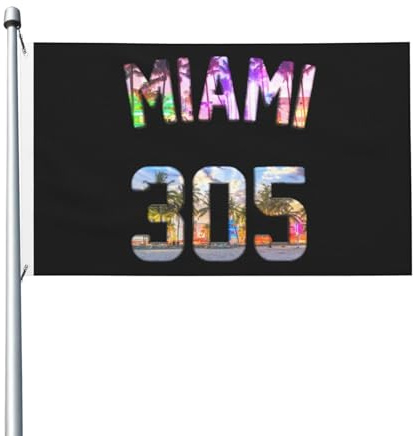 Miami 305 3x5FT Flagge, dekorative Außenflagge