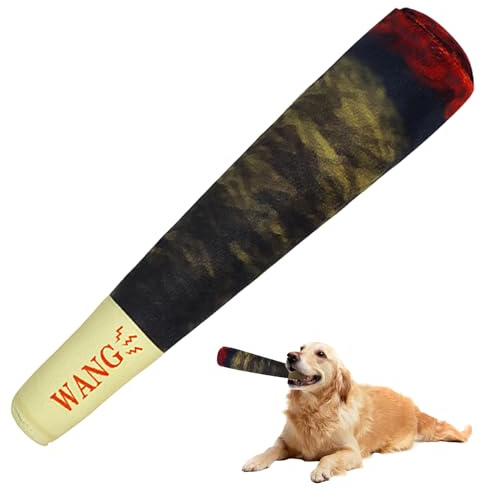 Onperpoe Hundespielzeug Zigaretten, Grün Weiches Hunde Spielzeug mit Quietschfunktion, Hunde Geschenk und Geschenk Hund für Besitzer, Hund Geburtstag Geschenk für Drinnen und Draußen Spielen