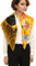 Prettystern Damen 90cm X 90cm quadratisch Seidenschal golden gelb art nouveau 100% Seidentuch - Gustav Klimt - der Kuss Kiss P674