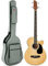Best Choice Products Guitare basse électrique acoustique 4 cordes, basse frettée avec housse de transport rembourrée – Naturel