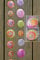 Capiz 2er-Set Girlande Perlmutt Länge 180 cm pink Dekohänger