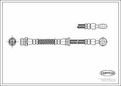 Corteco 19032929 Bremsschlauch vorne