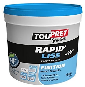 Toupret Sa - Enduit Rapid Liss Pate 1,5Kg