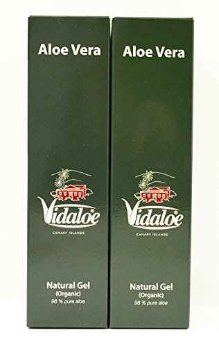 Vidaloe Natural Gel (organic) 98% 250ml kaltgepresst von Fuerteventura x 2