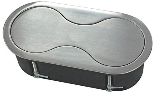 Einbausteckdose Edelstahl Küchen-Steckdose 2x Schuko *552702