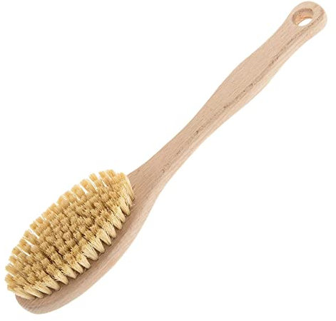 SIDCO Badebürste Holz Saunabürste Massagebürste Rückenbürste Körperbürste Bürste 30 cm