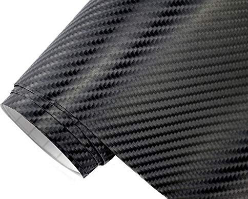 Neoxxim Premium Auto Folie - 4D Carbon Schwarz 100 x 150 cm - Blasenfrei Mit Luftkanälen, Ca. 0,15mm Dick