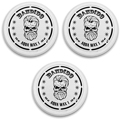 3x Bandido Hair gel Wax White Haar Wax Aqua gel Wax
