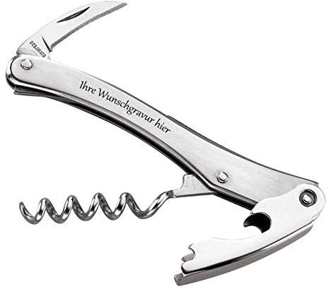 TRO Herbertz Sommelier Kellnermesser, Ganzmetall mit persönlicher Gravur