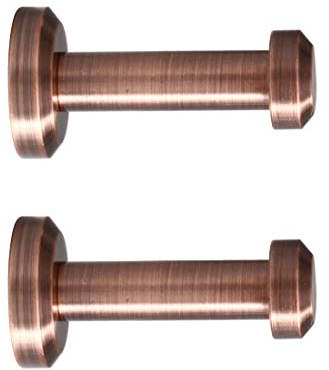 sourcing map 2pcs Wall Hook Copper Wall Mounted 1.8 Inch Hooks Bag Coat Towel Bathroom Robe Hanger w Screws Copper Tone