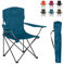 HIGHLANDER Campingstuhl, zusammenklappbar, leicht und langlebig, perfekt für Camping, Festivals, Garten, Wohnwagen, Angeln, Strand, Grillabende (Marineblau)