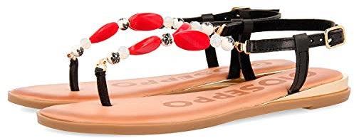 GIOSEPPO, Napier 58553, Femme Nu-pied Rouge lisse - 36 EU
