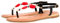 GIOSEPPO, Napier 58553, Femme Nu-pied Rouge lisse - 36 EU