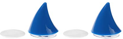 Agoky 2 x Motorrad Helm Hörner Eckdekoration Weiche Saugnapfpaste Typ Motorradhelm Umbauzubehör Motorradhelm Hörner Helm-Dekoration Zubehör Blau One Size