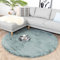 FRAAI Hochflor Teppich Rund - Comfy Supreme Türkis Ø 200cm - Shaggy, Einfarbig - Modern, Skandinavisch - Wohnzimmer, Esszimmer, Schlafzimmer - Fellteppich - Rug