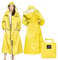 LAMA Womens Long Raincoats with Hood, Waterproof Reusable Packable Rain Coat with Long Sleeves for Adults Womens Ladies, Rain Coat for Bike Moto Riding Hiking Trekking Yellow