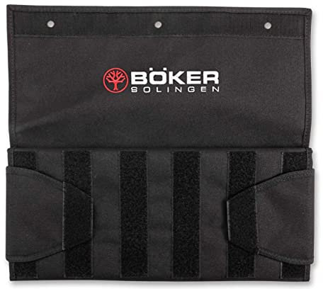 Böker® Knife Vault 2.0 - hochwertige Messer-Tasche für Taschenmesser - Aufbewahrungs-Tasche mit Fenstern für Messer-Sammlung - Messer-Falttasche für 18 Klappmesser