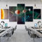 5 Stück Wandgemälde Fantasy-Universum Sternenhimmel Planet Xxl/200 X 100 Cm Leinwand Poster Wandkunst Dekor Drucken Bild Gemälde Für Wohnzimmer Schlafzimmer Kinderzimmer Hotelrestaurant Dekoration