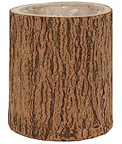 J-Line Cachepot Berk Bois Paulownia Naturel Medium