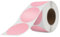 FINDAT Rosa 50 mm Runde Thermo-Etiketten Rolle Selbstklebende Drucker Etiketten Kreis Vinyl Wasserdichtes Klebepunkte Aufkleber für Büro Logo Design QR Versand 500 Stück