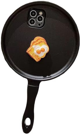 Frying Pan Phone Case For Iphone 15 14 13 12 11 Pro Max XR X XS 7 8 Plus Creative Funny Phone Cases (Color : A, Size : For iphone 14)