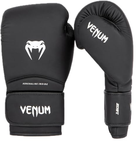 Venum Contender 1.5 Guantes de Boxeo - Negro/Blanco - 14 Oz