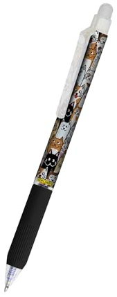 Online magiXX radierbarer Tintenroller Katzen I Gelschreiber blau I radierbare Gel-Mine, medium, austauschbar I Tintenroller mit thermosensitiver Tinte I Radierstift, radierbarer Kugelschreiber