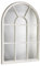 Riess Ambiente Design Wandspiegel Castillo 100cm weiß Creme Landhausstil Fensterspiegel Rundbogen Shabby Chic