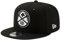 New Era NBA 9FIFTY Schwarz Weiß Verstellbare Snapback Hat Cap Einheitsgröße, Denver Nuggets, Einheitsgröße