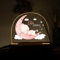 Kidsmood - Personalisiertes Nachtlicht Baby mit Namen – Dimmbare Nachttischlampe Kinder mit 3 Lichtmodi - Personalisierte Babygeschenke zur Geburt,Taufgeschenke Jungen & Mädchen [Baby-Hase]