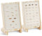 Lolalet 2 Porte Bagues Affichage, Présentoir Bagues en Bois, Porte Bijoux pour Vendeurs Foires -Original