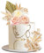 Morofme 21pcs Boho Cake Decoration Acrylic Minimalist Art Lady Gold Face Cake Topper Vintage Artificial Rose Flower Leaves Décor for Bohemian Birthday Wedding Bridal Baby Shower
