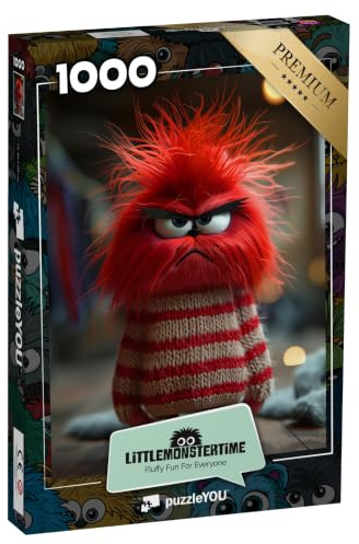 puzzleYOU: Puzzle 1000 Teile „LITTLEMONSTERTIME: Rufus“ – aus der Puzzle-Kollektion Illustrationen, Kunst & Fantasy