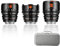 7artisans Objectif cinéma Professionnel T2.1 10mm/16mm/25mm, Cadre S35 Compatible avec Monture Canon RF-S pour Red Komodo/Komodo X/Canon C70/R7/R50/R10 (Noir)
