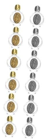 Didiseaon 12 Pièces Bouteille en Verre Rose Bouteilles d'eau Petites s Saintes Vides Réservoir d'eau Rechargeable Bénite Petite Verre Cristal ()