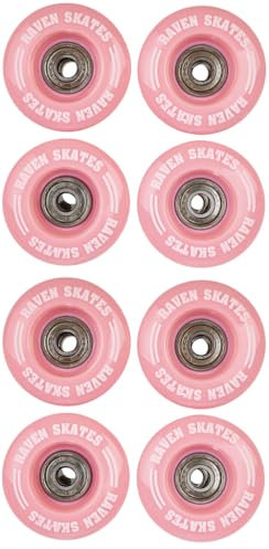 RAVEN Rollen Ersatzrollen für Rollschuhe Lexie mit Kugellager (54mm (Set - 8 Stück))